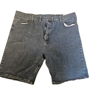 Wrangler Premium Denim Shorts Men's 46 Blue Stretch Casual Big Size